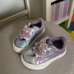 Purple size for toddler shoes from the children’s Place